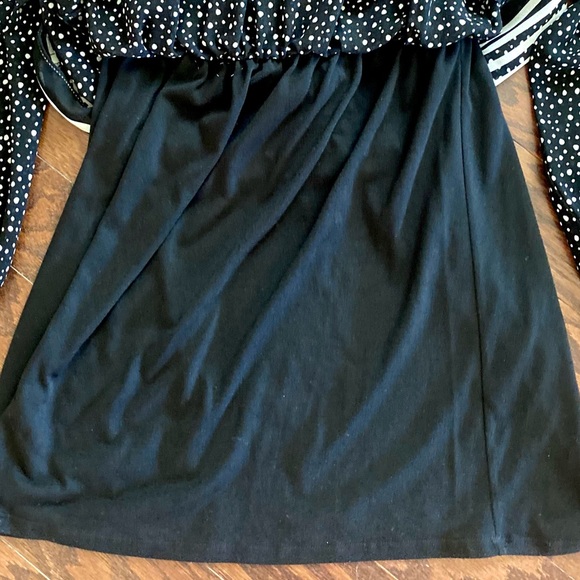 Long Sleeve dots DRESS with leather belt Max Studio Chiffon Cinch Waist Pullover - Picture 12 of 12